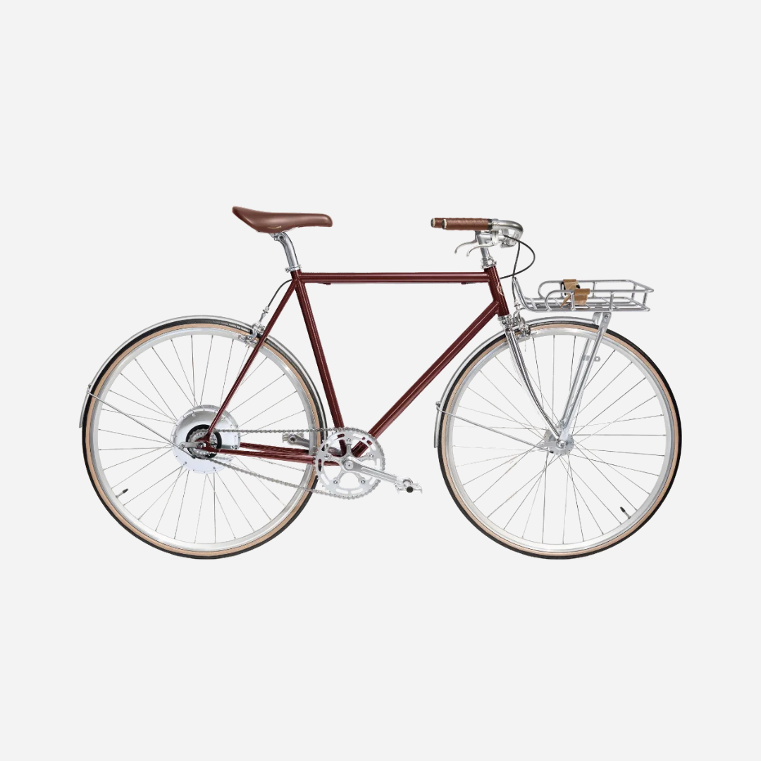 E-bike Jitensha Tokyo Chairo avec garde-boue et panier