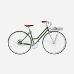 E-bike Jitensha Paris Matcha avec garde-boue et panier