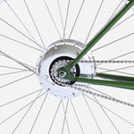 E-bike Jitensha Paris Matcha avec garde-boue et panier