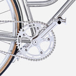 E-bike Jitensha Paris Chrome avec garde-boue