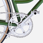 E-bike Jitensha Paris Matcha avec garde-boue et panier