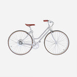 E-bike Jitensha Paris Chrome avec garde-boue