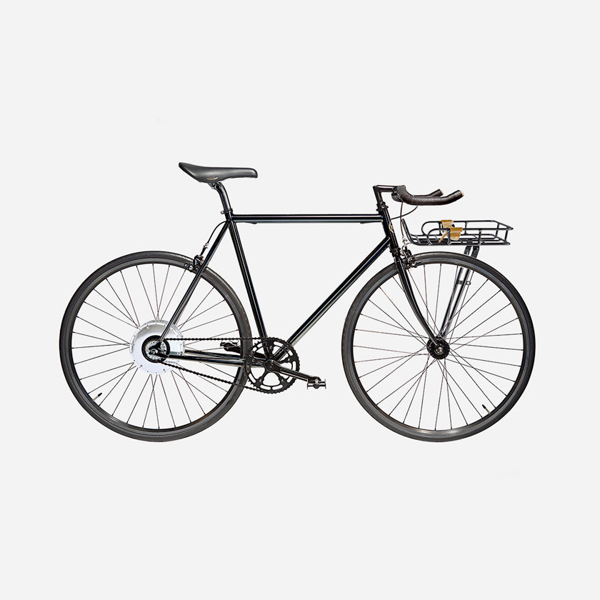 E-JITENSHA Tokyo Black with basket