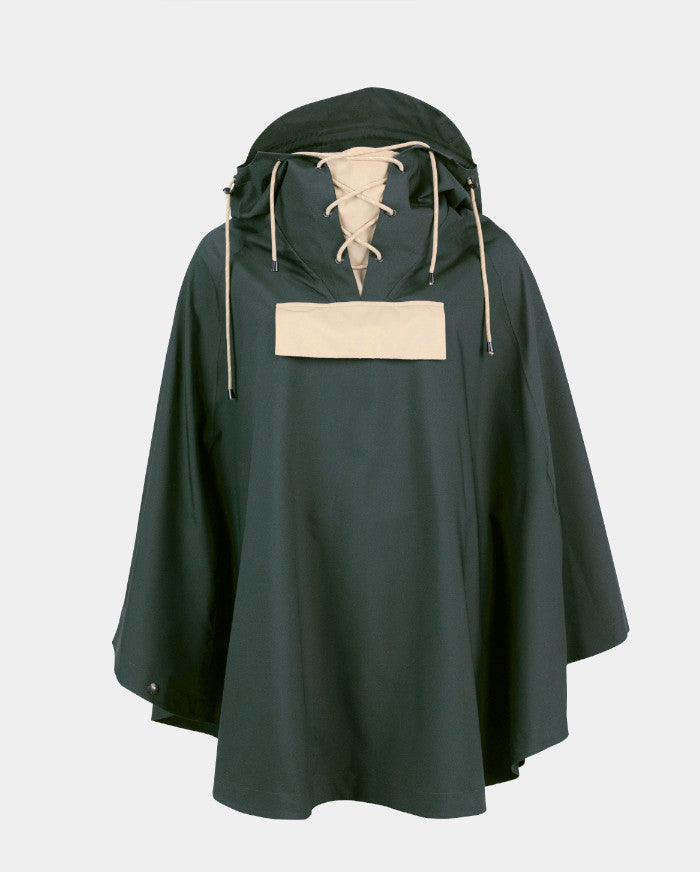 Cape de pluie TOMO Clothing LOU - Vert bouteille