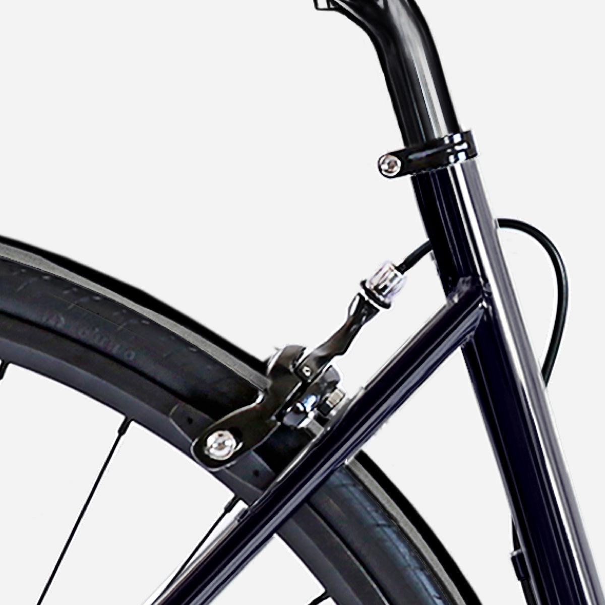 E-JITENSHA Paris Black with fenders and basket