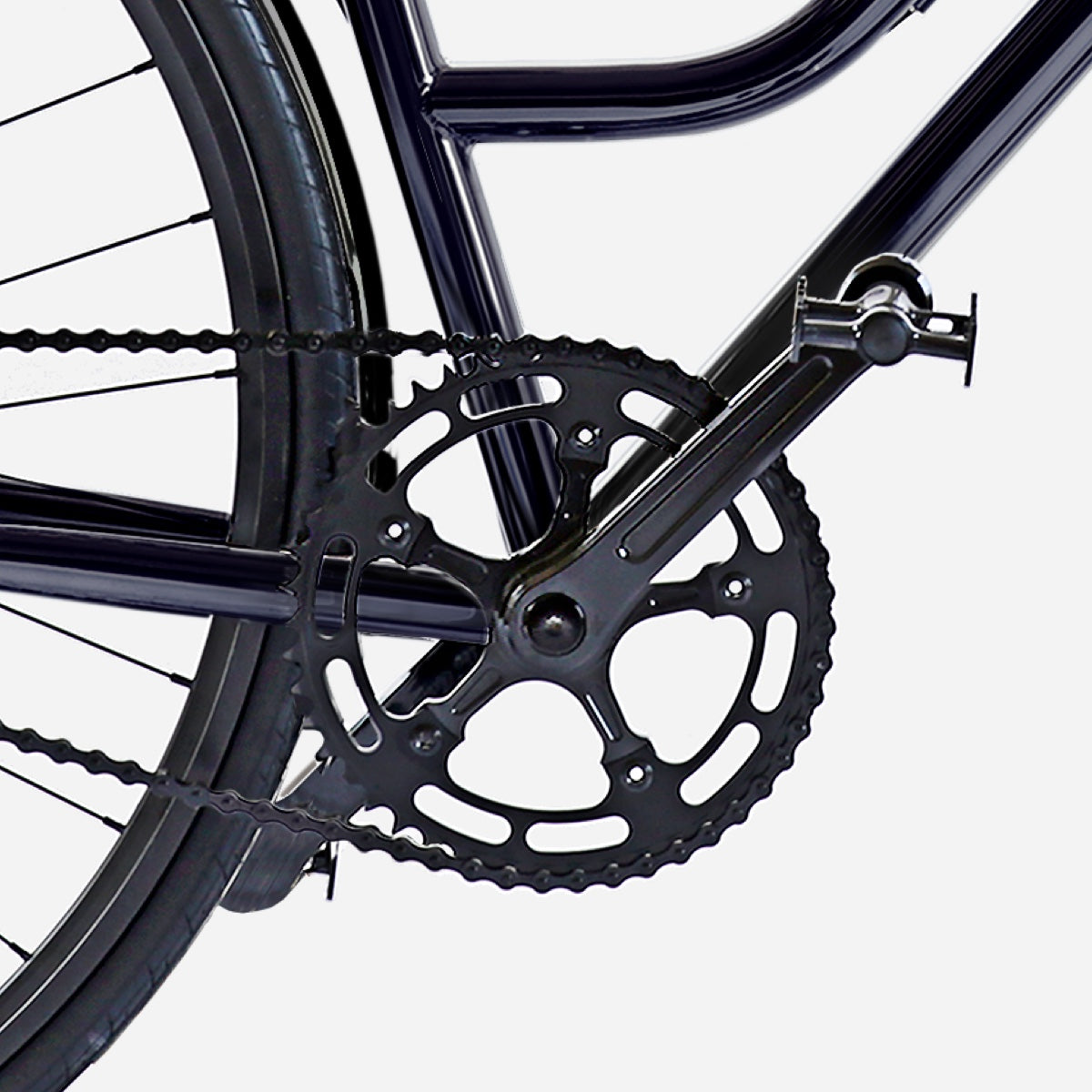 E-JITENSHA Paris Black with fenders and basket