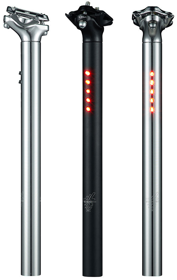 LightSkin - Tige de selle avec LEDS intégrées - Black
