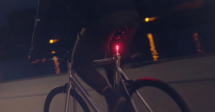 LightSkin - Seatpost with integrated LEDS - Silver